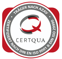 CERTQUA - zertifiziert nach DIN EN ISO 9001 und DIN ISO 29990 - Träger nach AZAV CERTQUA - zertifiziert nach DIN EN ISO 9001 und DIN ISO 29990 - Träger nach AZAV…