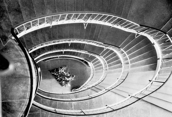 Vorgeschichte BSZET - 1961 Treppenhaus im Turm Vorgeschichte BSZET - 1961 Treppenhaus im Turm